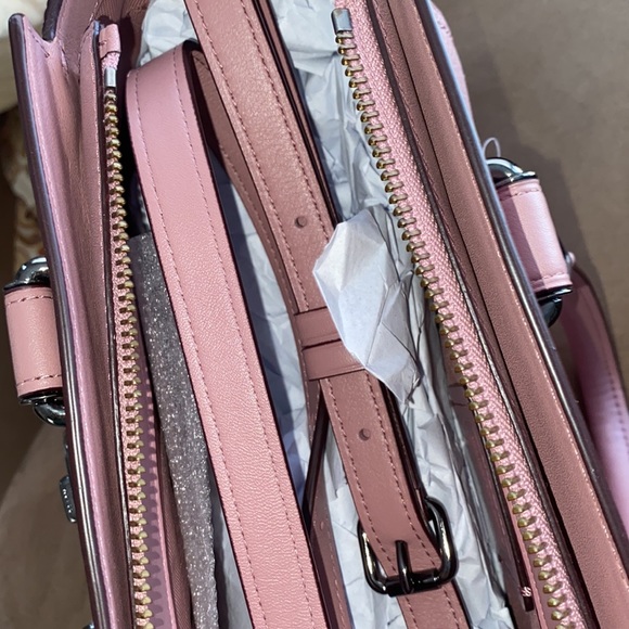 Coach Swagger 27 shoulder bag purse Dusty Rose / Gunmetal - Picture 6 of 9